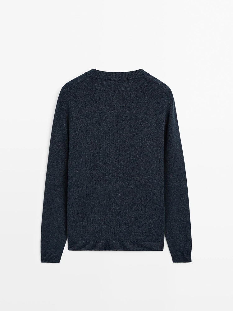 100% cotton knit sweater