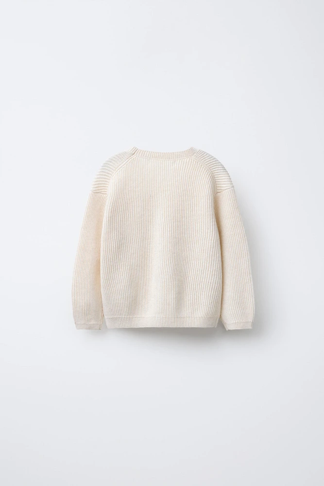 RIB KNIT CARDIGAN