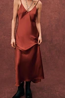 ROBE MI-LONGUE SATINÉE