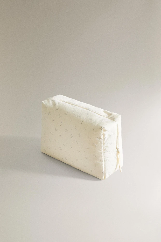CHILDREN'S LARGE FLORAL COSMETIC BAG
