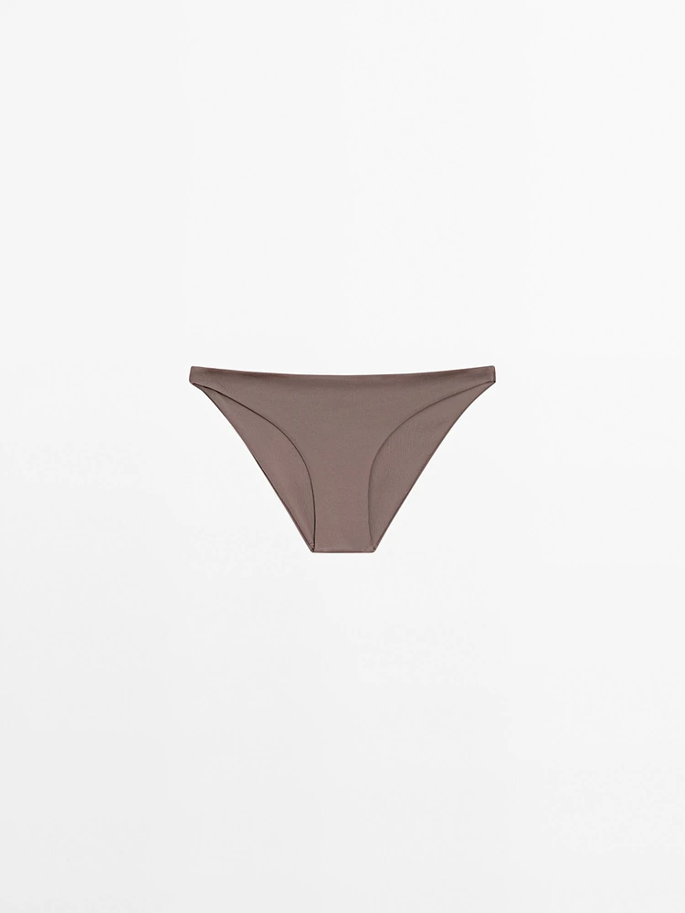 Bas de bikini tulle froncé