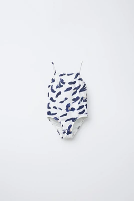 1-6 YEARS/ ANIMAL TEXTURE SWIMSUIT