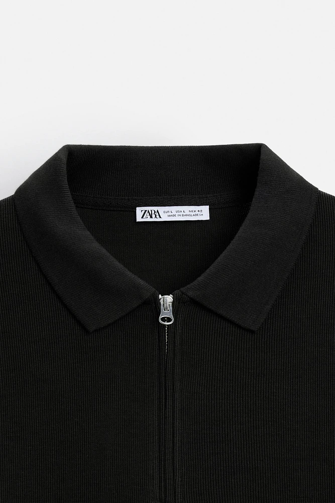 QUARTER ZIP POLO