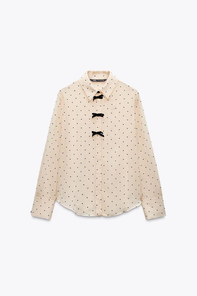 POLKA DOT BOWS SHIRT