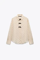 POLKA DOT BOWS SHIRT