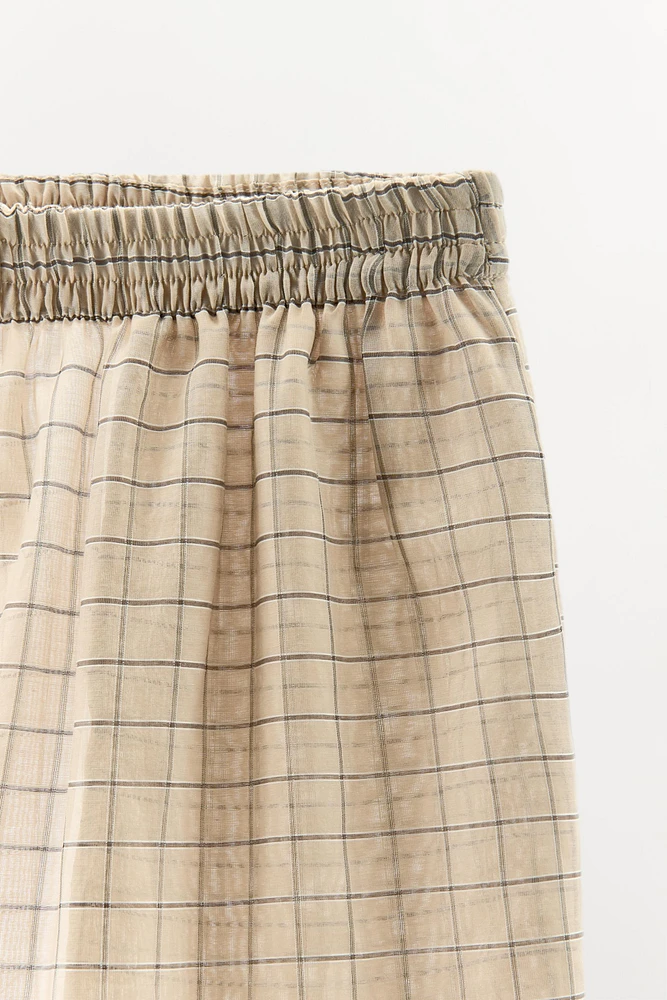 PLAID PAJAMA PANTS