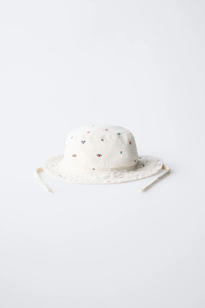 BONNET SERGE FLEURS