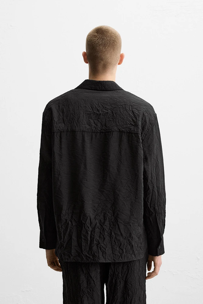 WRINKLED LOOK SHIRT