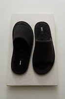 OPEN TERRYCLOTH BATHROOM SLIPPERS