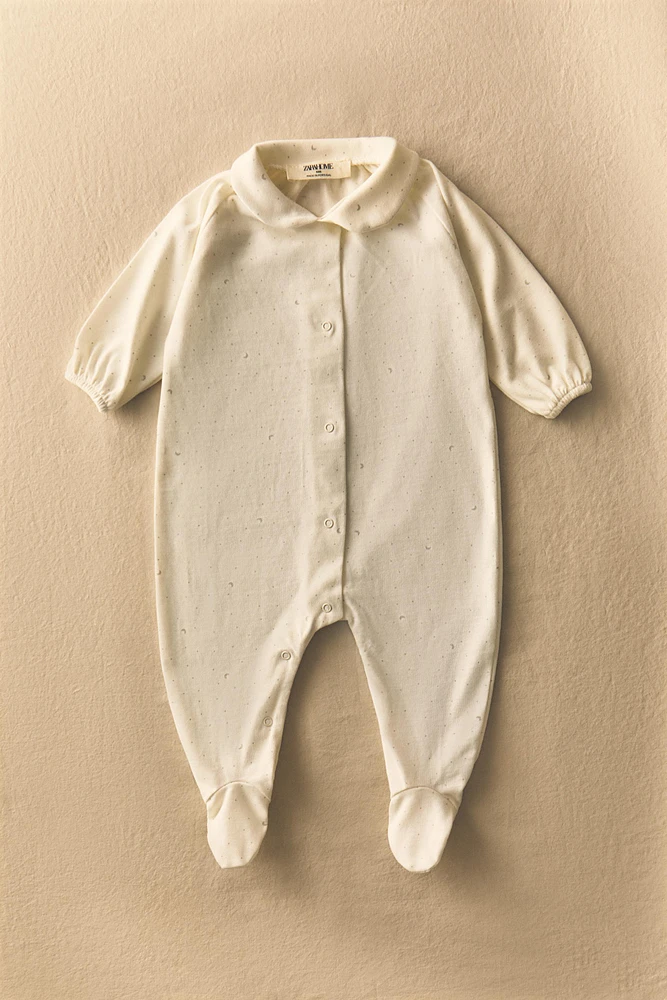 CHILDREN'S MOON FOOTED ROMPER