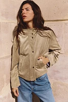 BLOUSON EN MATIÈRE SYNTHÉTIQUE