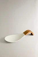 REPOSE-CUILLÈRE BOIS SILICONE