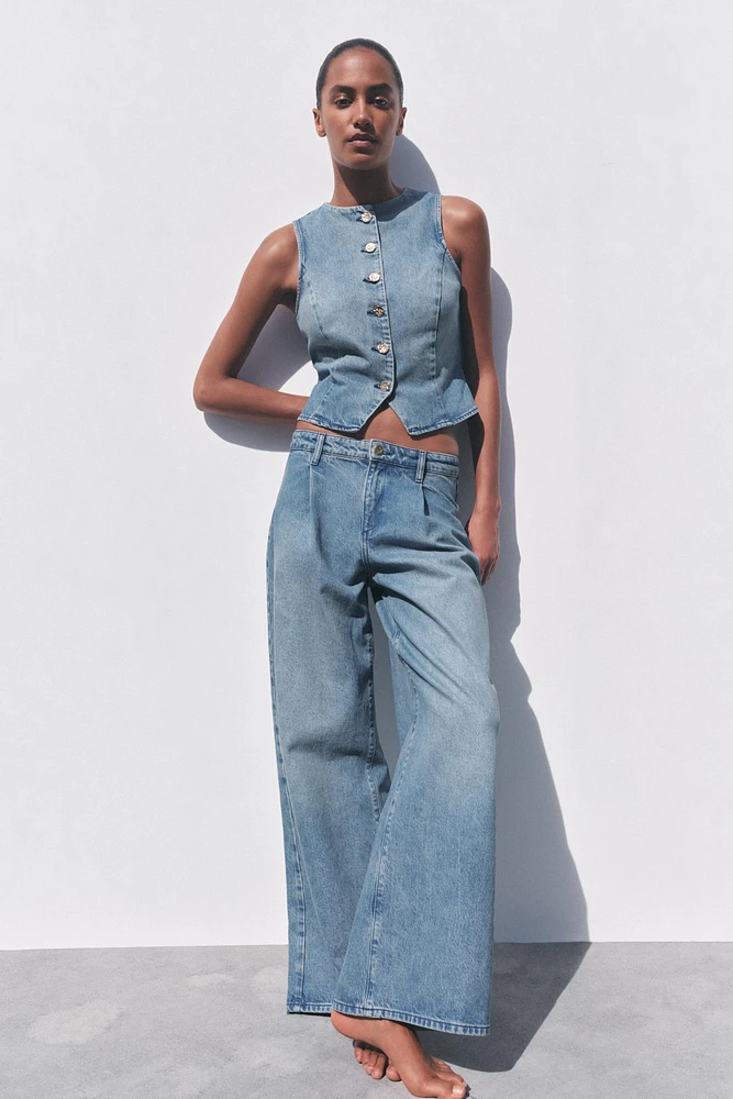 HIGH RISE Z1975 DARTED WIDE LEG JEANS