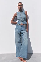 HIGH RISE Z1975 DARTED WIDE LEG JEANS