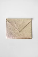METALLIC EFFECT DOUBLE LEATHER WALLET KATE MOSS X ZARA