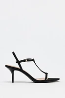 HIGH HEELED STRAP SANDALS