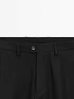 100% linen suit trousers