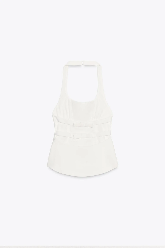 TOP HALTER LACETS