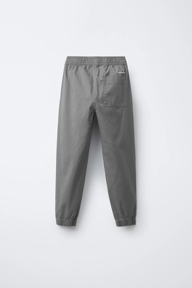 POPLIN JOGGER PANTS