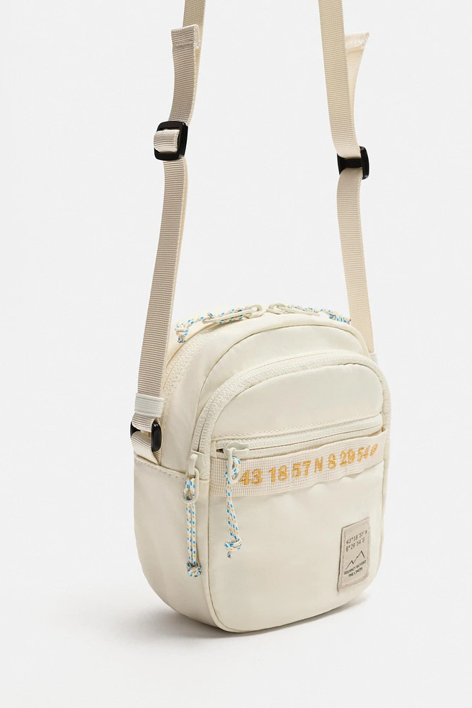 CONTRAST TECHNICAL CROSSBODY BAG