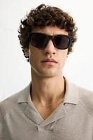 LINEN KNIT POLO SHIRT