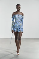 ROBE EN TULLE IMPRIMÉ FLEURS
