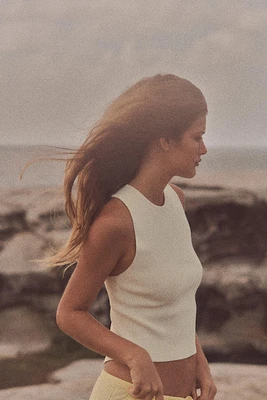 CUT OUT BACK KNIT TOP