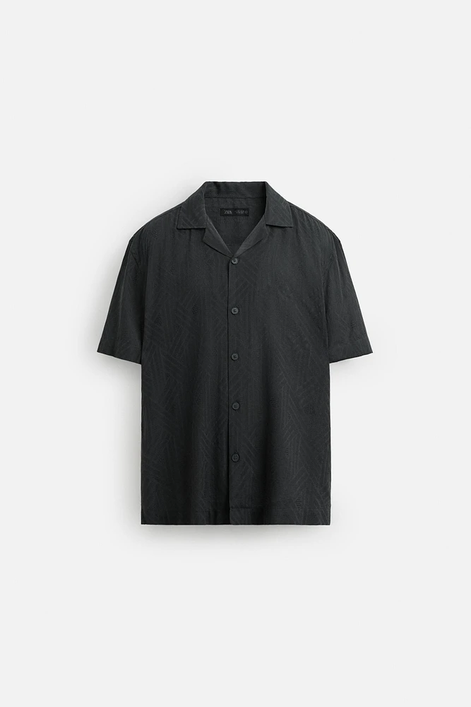 CHEMISE JACQUARD GÉOMÉTRIQUE