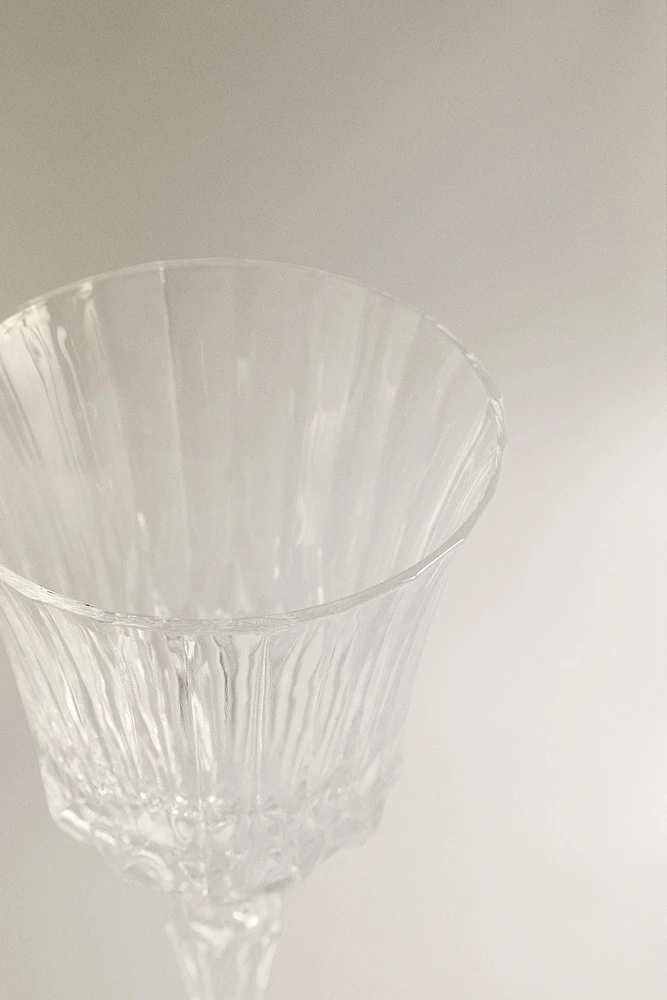 ENGRAVED CRYSTALLINE WATER GLASS