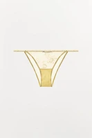 EMBROIDERED MESH PANTIES
