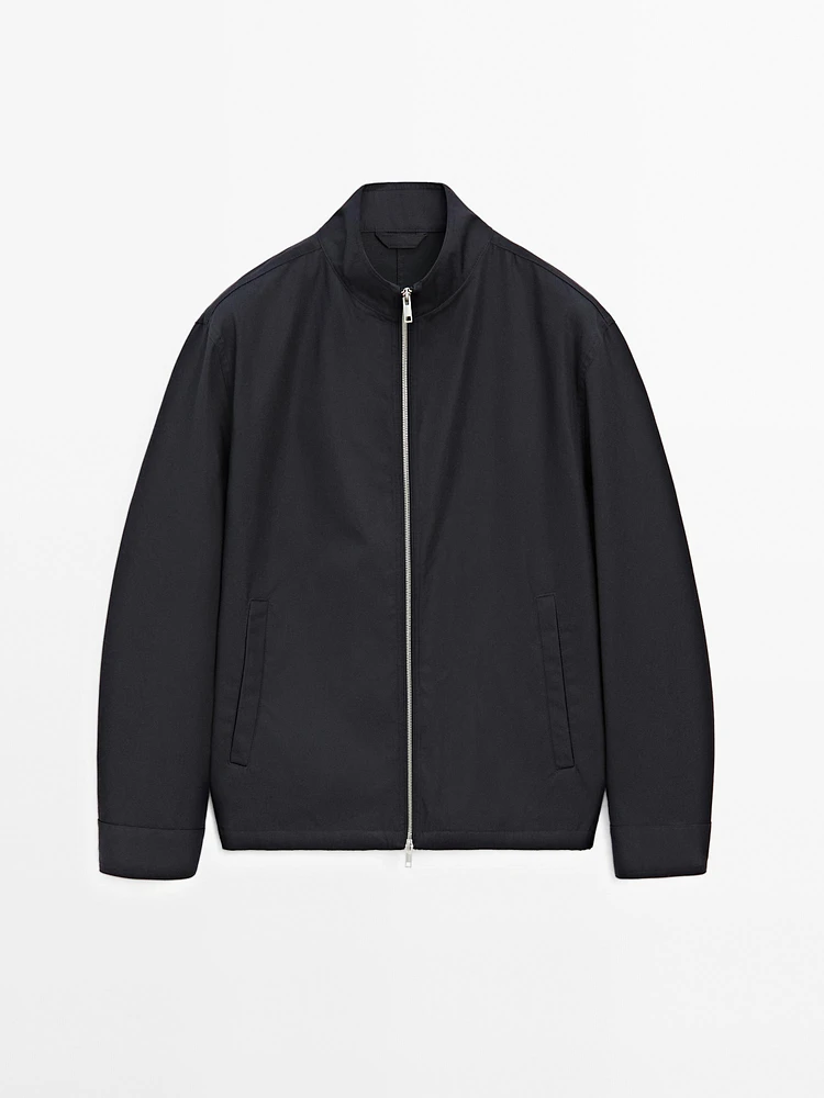 Veste fermeture Éclair 100 % coton