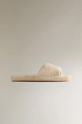 FLATFORM TERRYCLOTH SLIPPERS