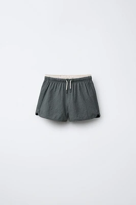 6-14 ANS/ SHORT DE BAIN TEXTURÉ