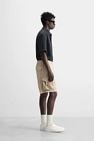 RELAXED FIT CARGO SHORTS