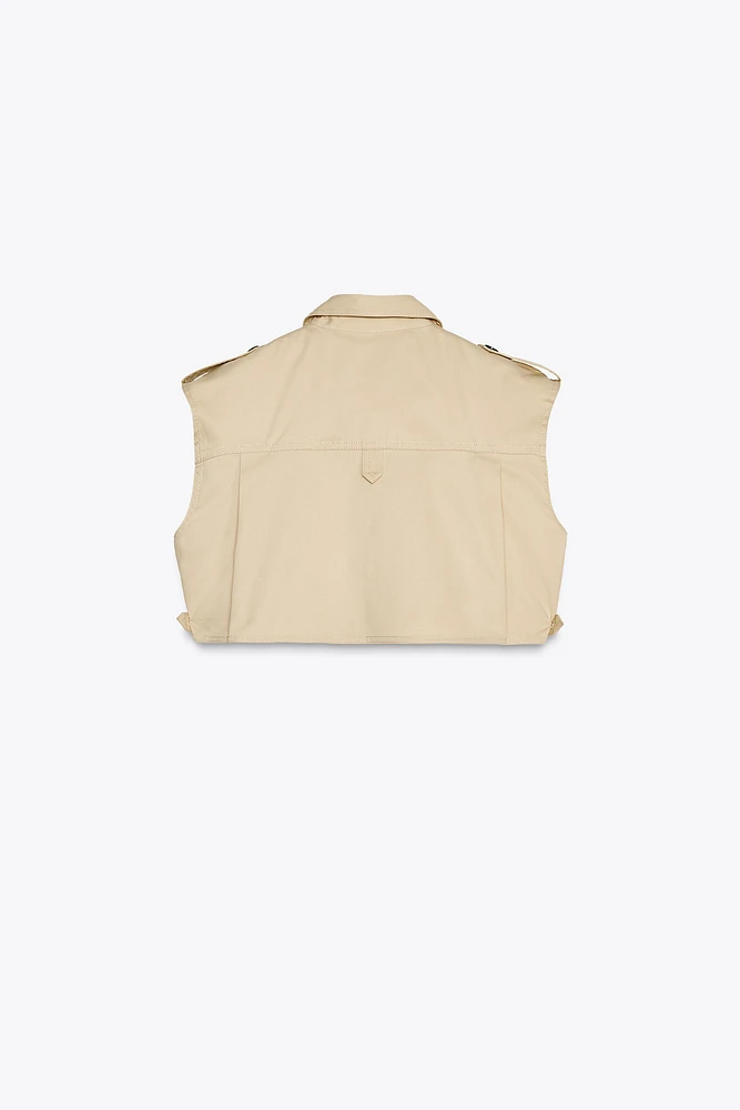 BELTED CROPPED TOP