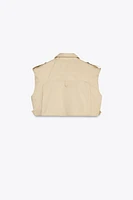 BELTED CROPPED TOP