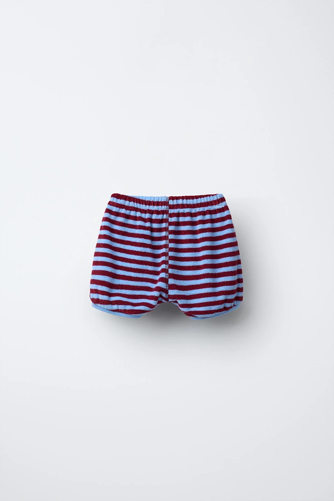 STRIPED TERRYCLOTH BLOOMERS