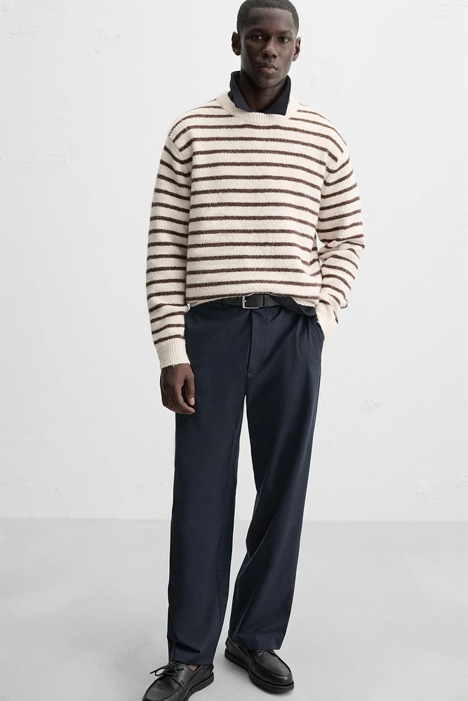 PULL RAYURES TEXTURÉ