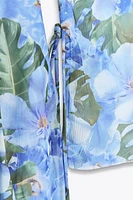 ROBE EN TULLE IMPRIMÉ FLEURS