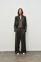 ZW COLLECTION DOUBLE-BREASTED WOOL BLEND BLAZER