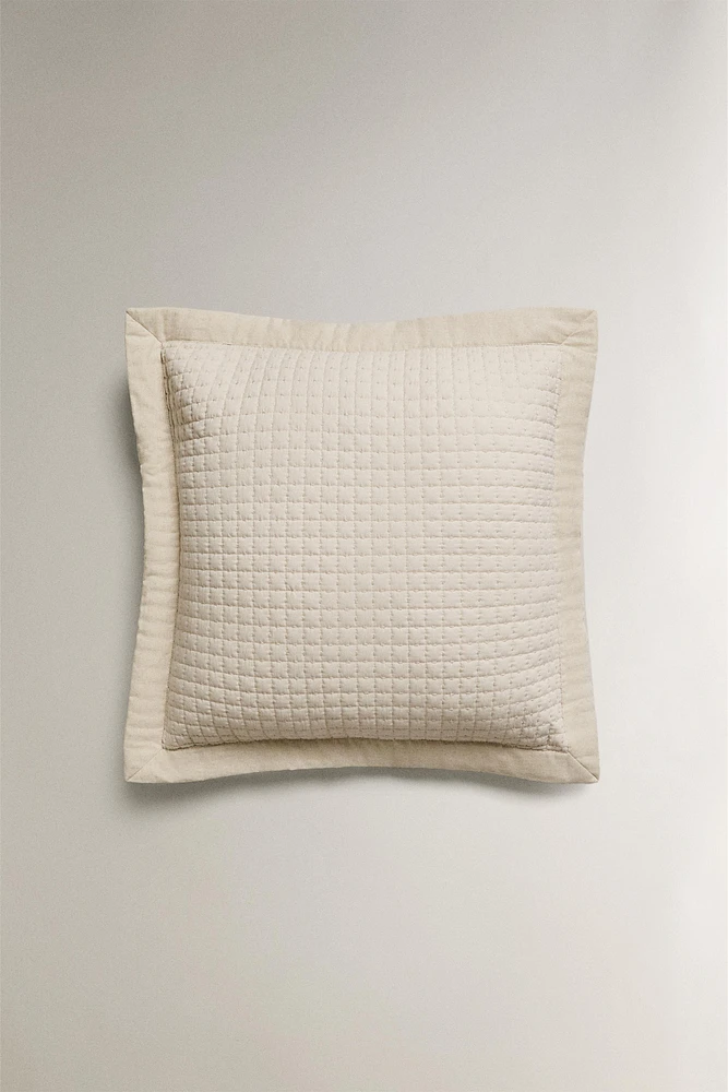 HOUSSE DE COUSSIN ÉDREDON MICROFIBRE