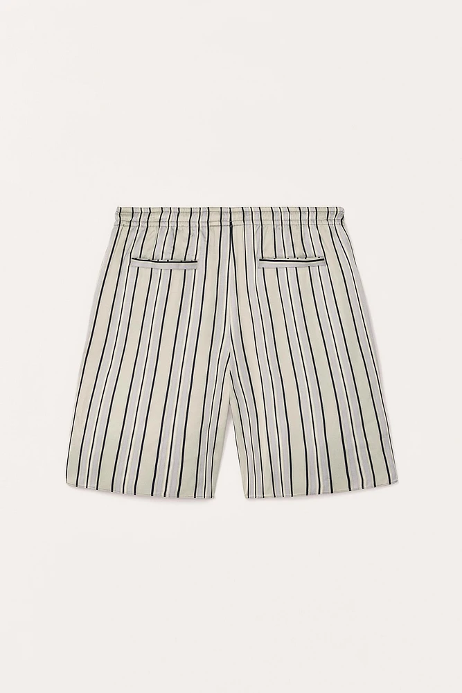 STRIPED RELAXED FIT BERMUDA SHORTS LIMITED EDITION