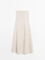 Long strapless dress