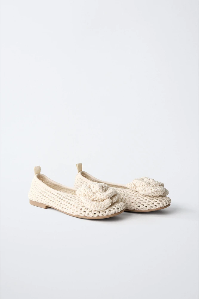 BALLERINES FLEUR CROCHET
