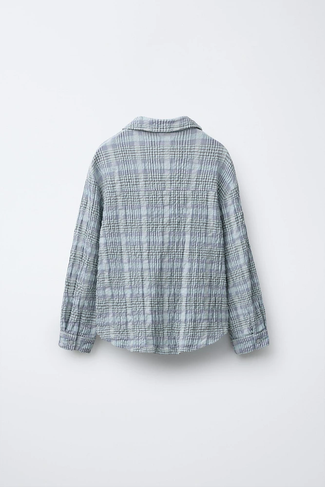 CHEMISE AVEC IMPRIMÉ À CARREAUX
