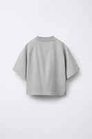 ENSEMBLE T-SHIRT ET BERMUDA TEINT EN PIÈCE