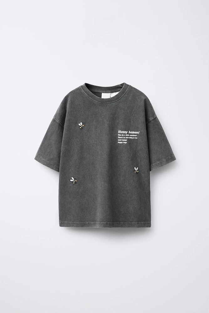 T-SHIRT EFFET DÉLAVÉ WINNIE L'OURSON © DISNEY