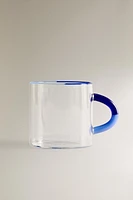 TASSE BOROSILICATE POIGNÉE COULEURS