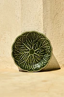 STONEWARE CABBAGE  SIDE PLATE