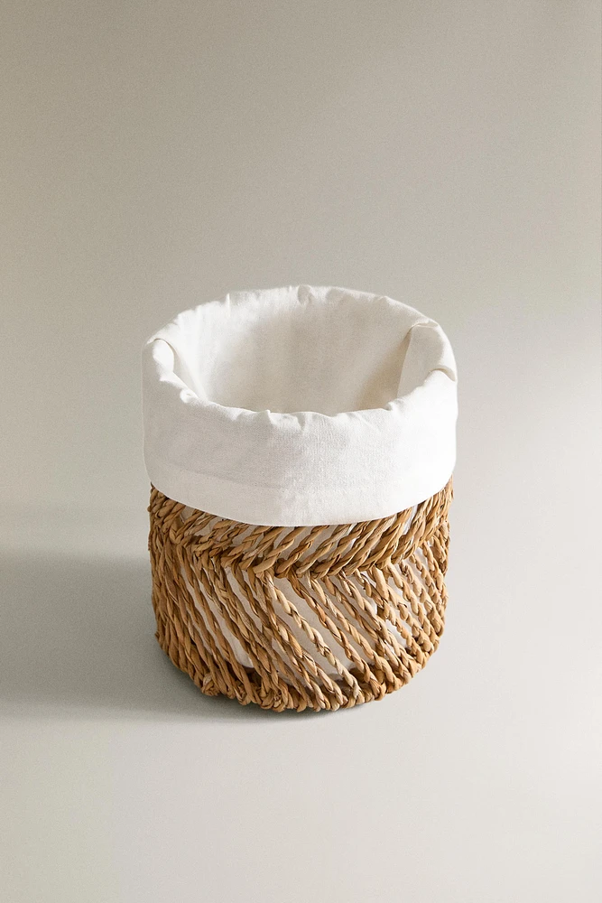 CORBEILLE RONDE DOUBLURE COTON